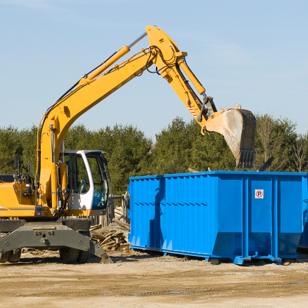 what happens if the residential dumpster is damaged or stolen during rental in Caledonia WI